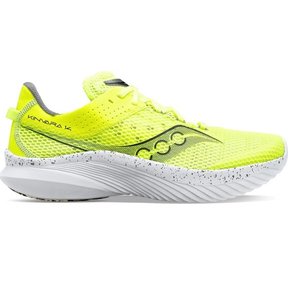 Saucony Kinvara 14 Citron/Black Running Shoes - Picture 1 of 5